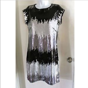Black and silver Sequin dress