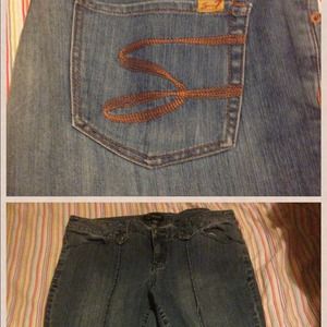 Lane Bryant jeans and seven jeans bundled