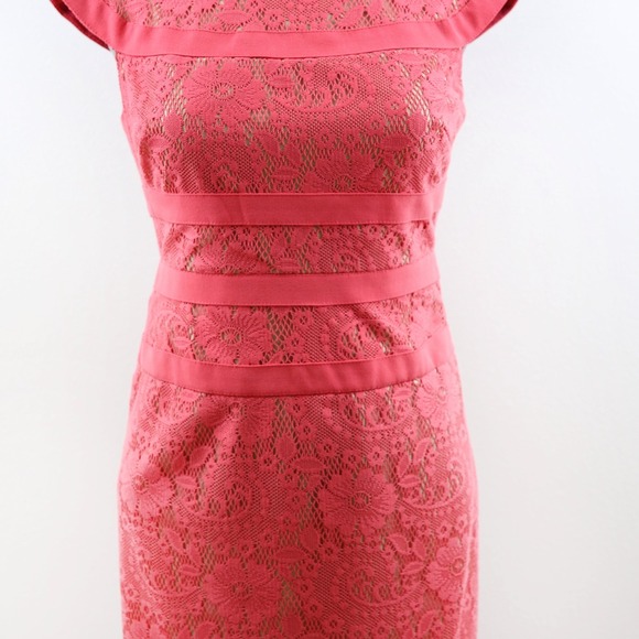 Adrianna Papell Pink Lace Dress - Picture 3 of 4