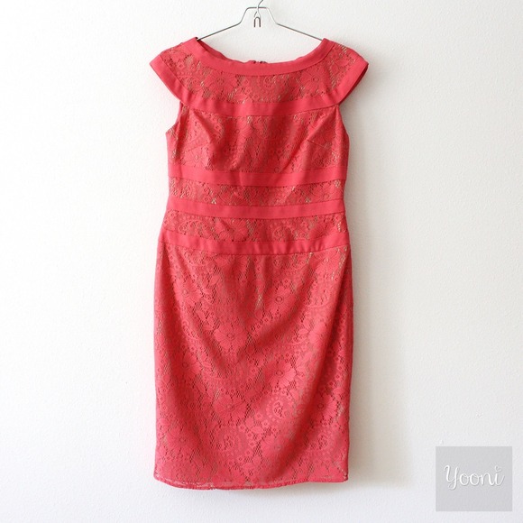 Adrianna Papell Pink Lace Dress - Picture 4 of 4