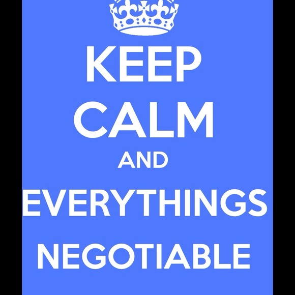 NO WORRIES POSHERS EVERYTHING HERE IS NEGOTIABLE!