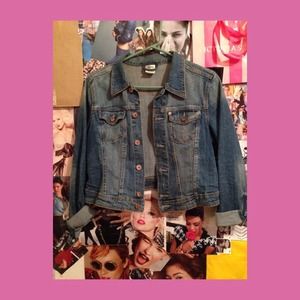 Denim crop jean jacket