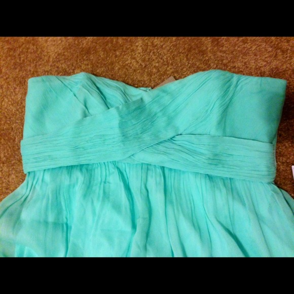 J. CREW Original Taryn Mint dress in silk chiffon - Picture 3 of 4
