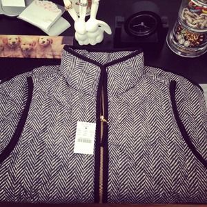 SOLD! J.Crew Factory Herringbone Puffer Vest