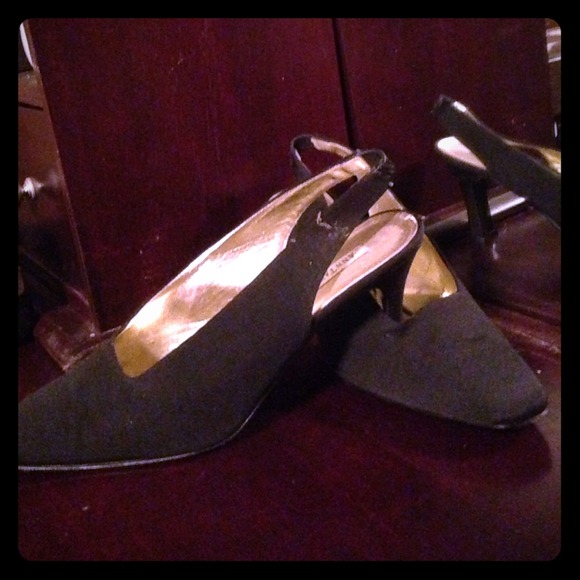 Ann Taylor cloth sling backs