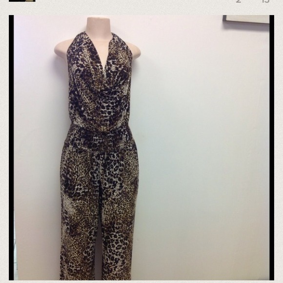 Brown an black jumpsuit