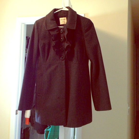 Old navy dark gray pea coat