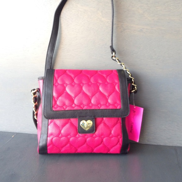 Betsey Johnson Handbags - Betsey Johnson Pink Be Mine Turnkey