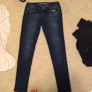 Denim jeans worn once
