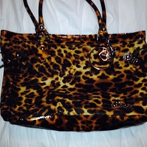 Guess leopard tote