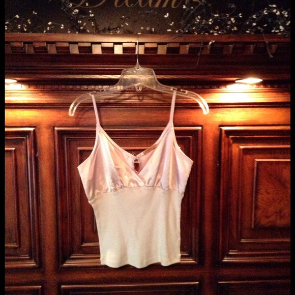 Grey silk camisole
