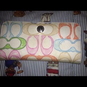 Coach Rainbow Scribbler Wallet
