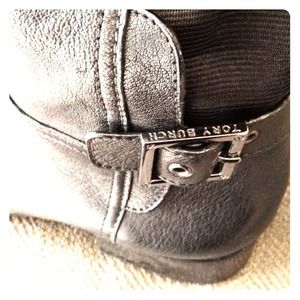 Authentic Tory Burch Black Riding Boots 8.5