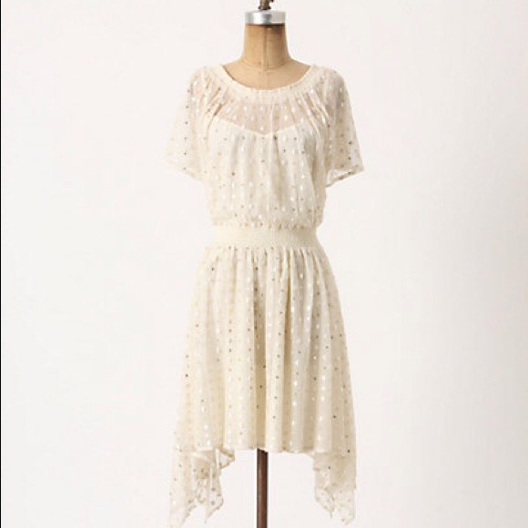 🎉Host Pick x2🎉Anthropologie Dot Gleam Dress - Picture 2 of 3