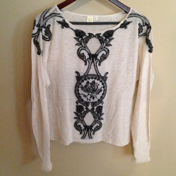 🎉Host pick🎉Anthropologie wool/cashmere ect top