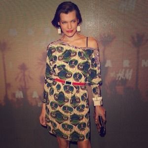 Marni for H&M Dual Patterned Silk Dress