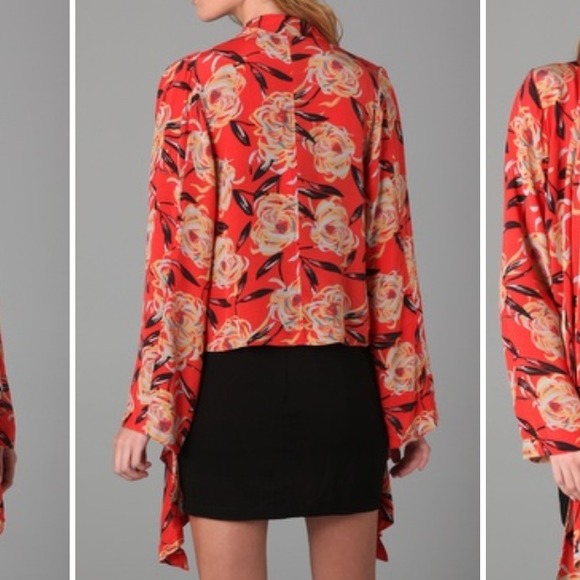 Winter Kate Floral Silk Kimono - Picture 4 of 4