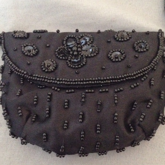 Mini Beaded Evening Purse - Picture 2 of 3