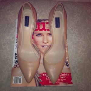 Nude Asymmetric High Heel (leather)