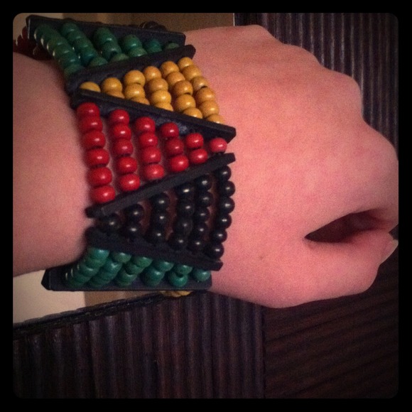 Jamaican rasta beaded bracelet