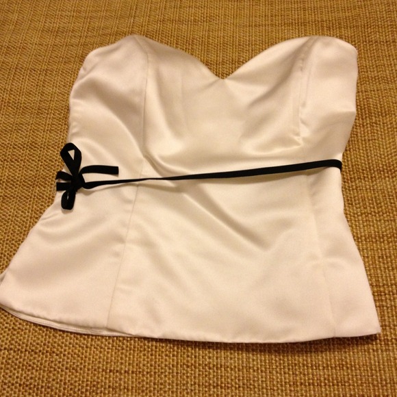 ❌❌SOLD- Bustier with Black Velvet Sash