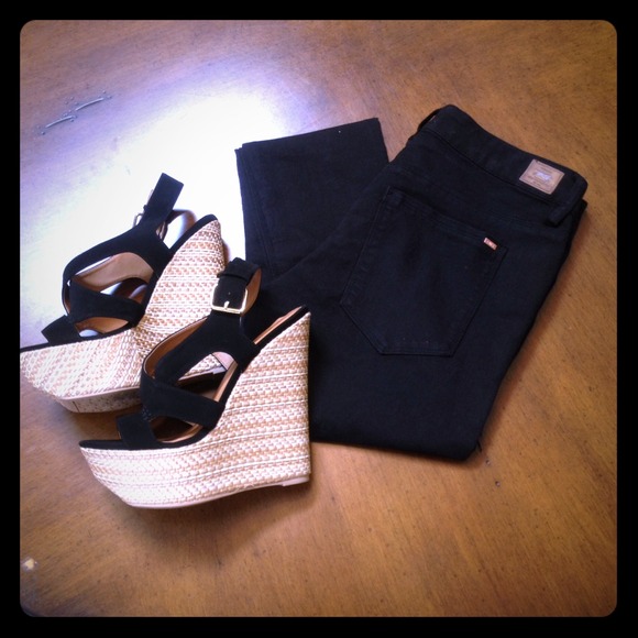 SOLD!!  black obey propaganda jeans
