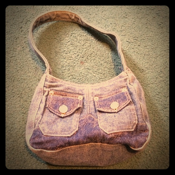 ✂️REDUCED✂️ Small Denim Pocket Handbag - Picture 1 of 4