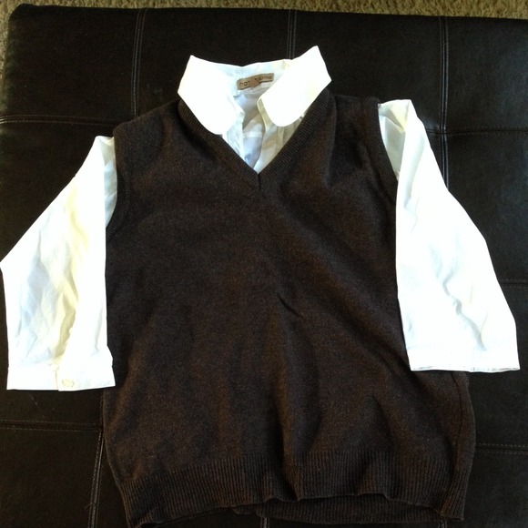 Pendleton brown wool sweater vest