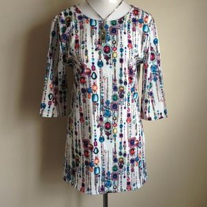 Colorful necklace dress top