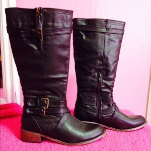 DarkBrown Leather Boots