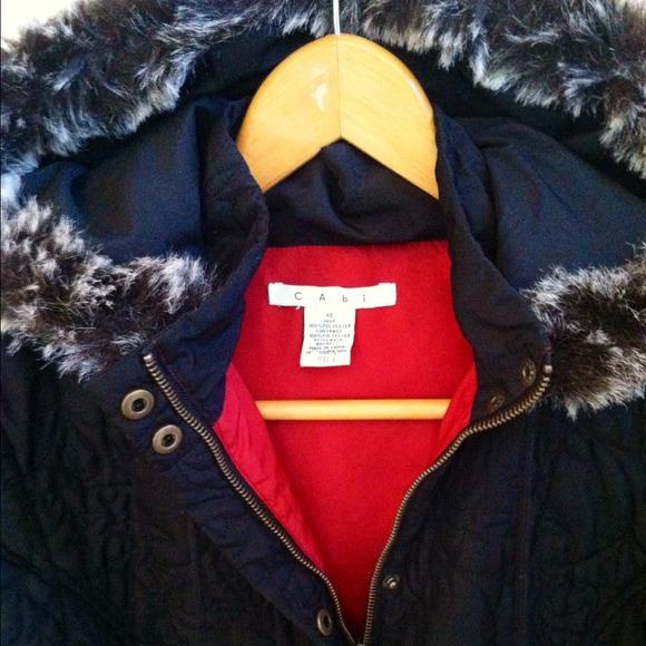 CAbi fur trimmed removable hooded Jacket - Picture 2 of 4