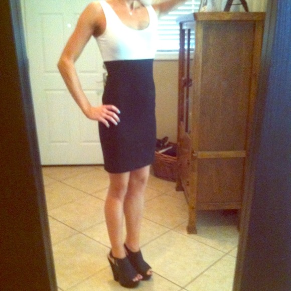 Forever 21 Black and White Dress