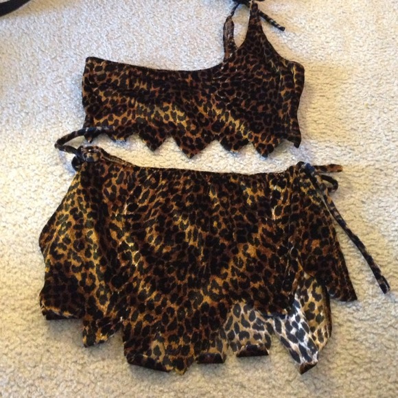 2 PC cave woman outfit