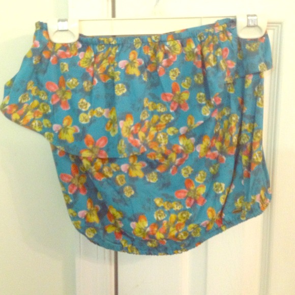 Floral tube crop top - Picture 1 of 2