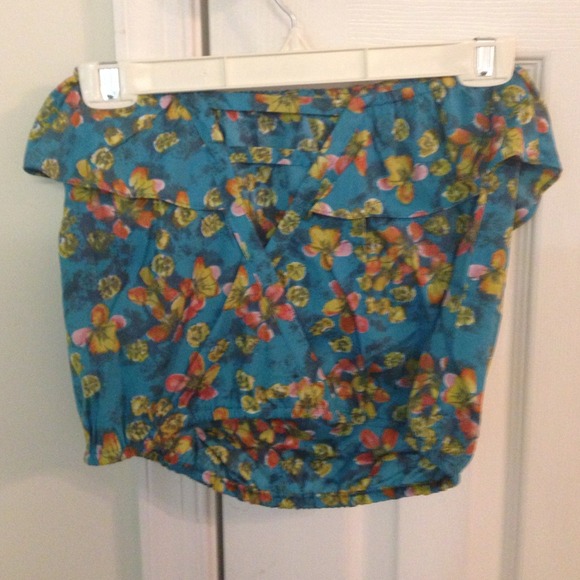 Floral tube crop top - Picture 2 of 2