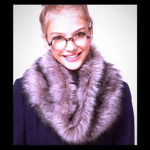 Faux fur infinity snood