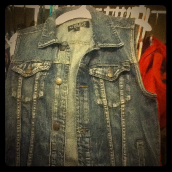 Rude Hot-Topic Denim Vest.