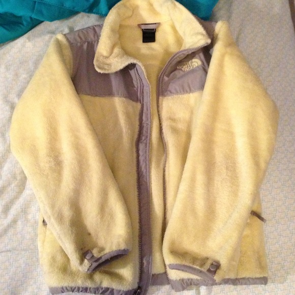 Yellow northface jacket