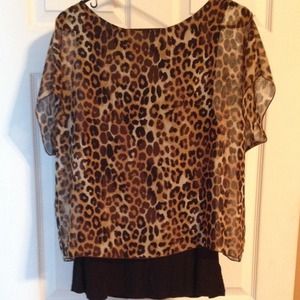 Leopard print blouse