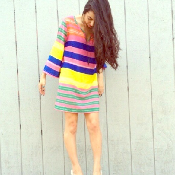 Dresses & Skirts - 🎀COLORFUL STRIPPED SHIRT DRESS🎀
