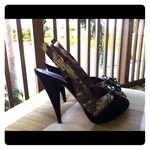 Prada jeweled purple SLINGBACKS!