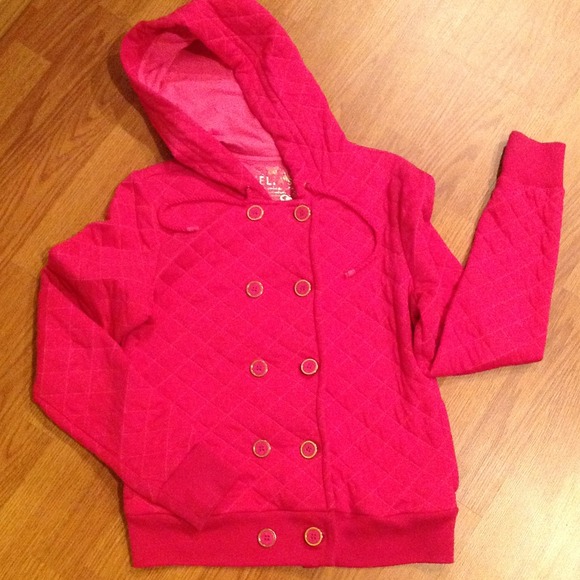 SOLD IN BUNDLE Delia's Pink Quilted Sweater - Picture 3 of 3