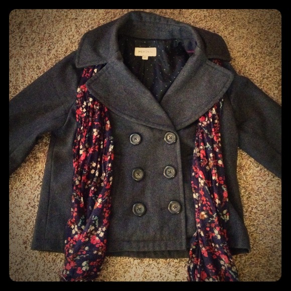 REDUCED! Cozy Grey Peacoat