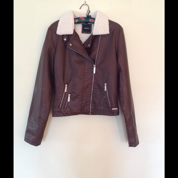 Dark Brown Nixon Bomber Jacket