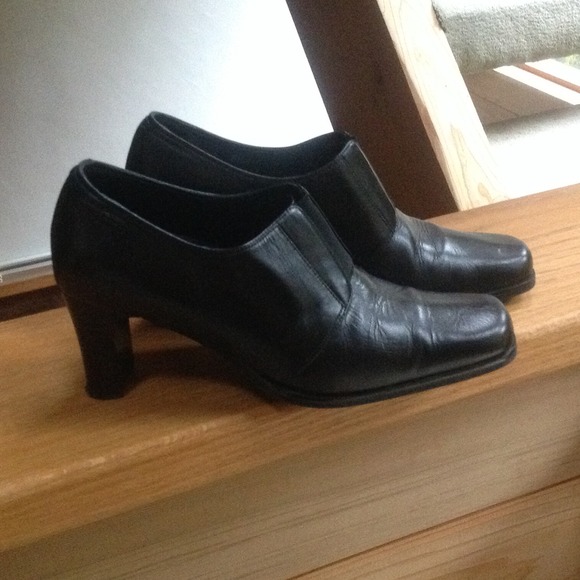 Beautiful black heels/ ankle booties.