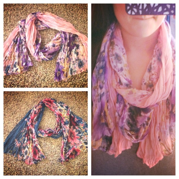 REDUCED! Floral Scarves - Two for One!!!