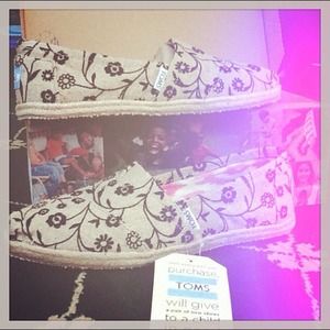 On hold!! Embroidered Floral Toms.