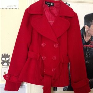 Red Peacoat.