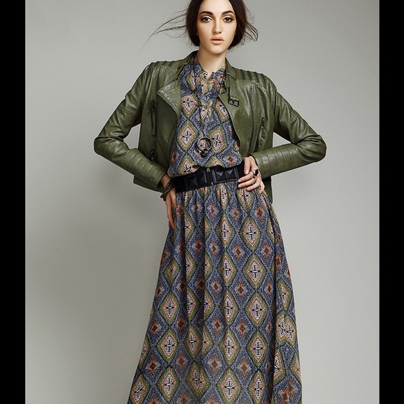 Green Moto Jacket