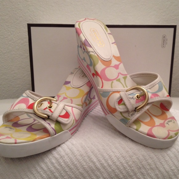 Coach wedge sandal